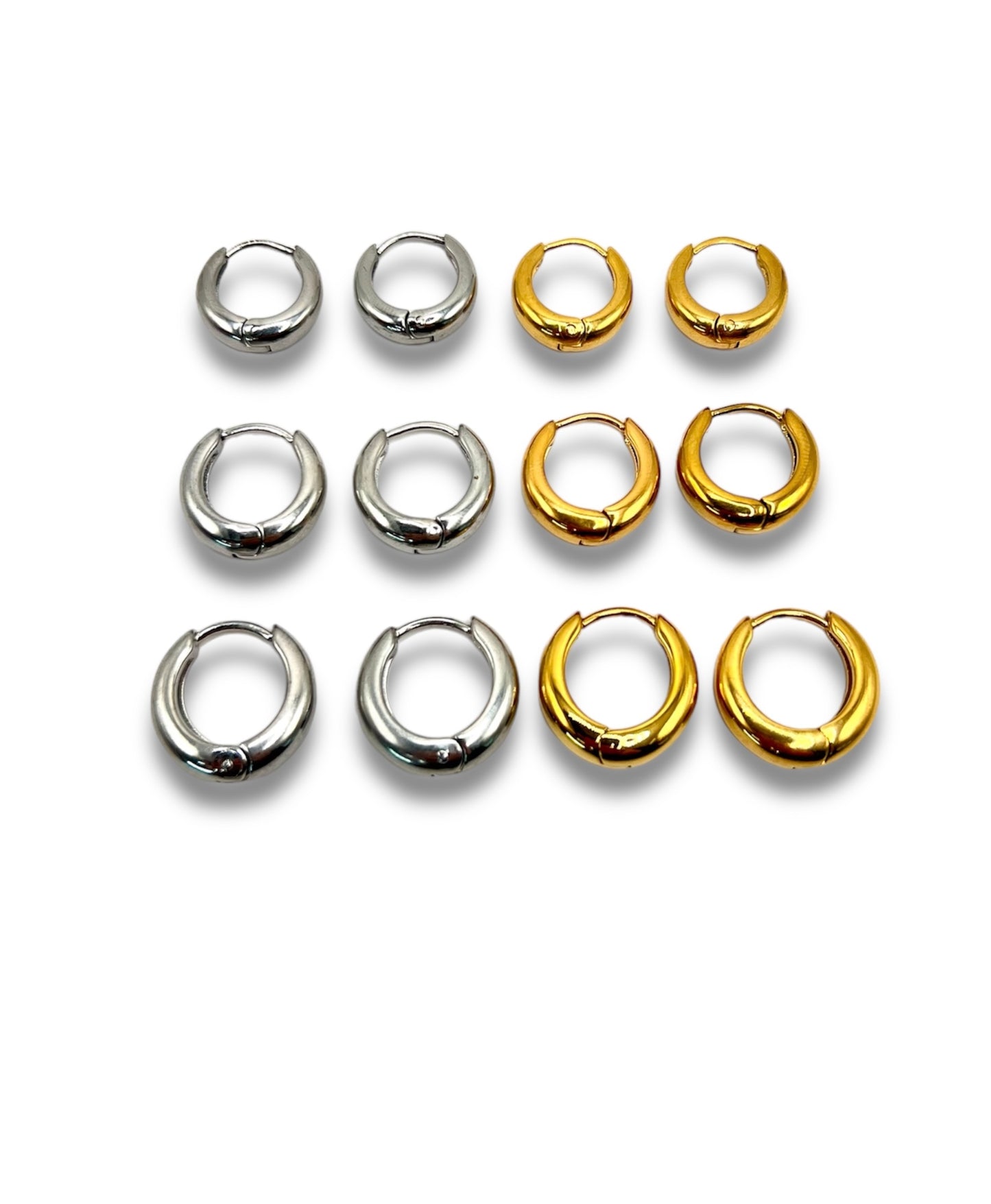 Chunky Hoops earrings Precious Jewels