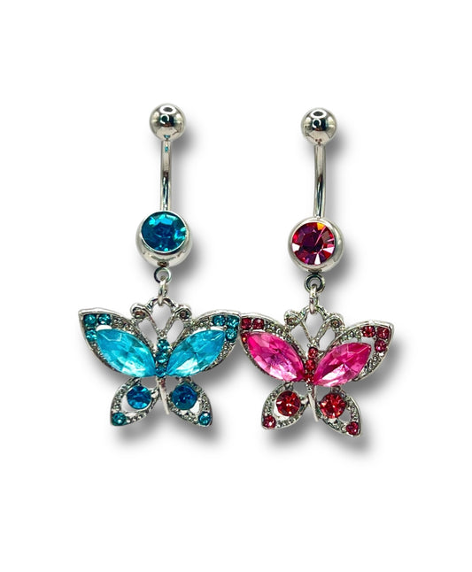 Princess And Pauper Butterfly Belly Piercing body piercing Precious Jewels