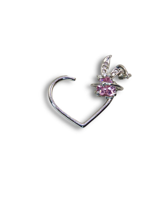 Pink Bunny Nose Clicker nose piercing Precious Jewels