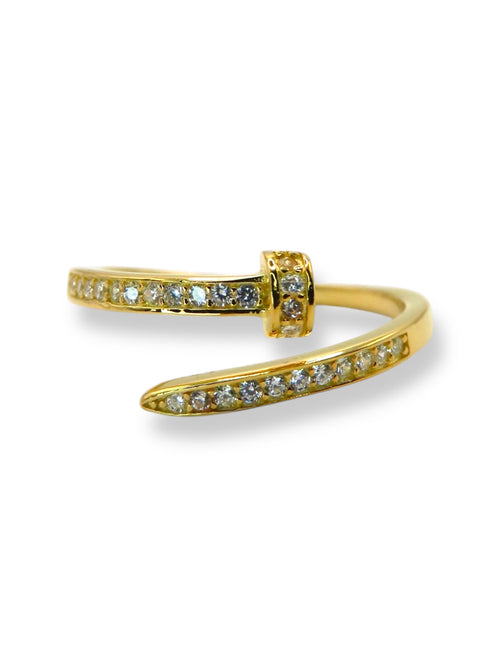 Adjustable Nail Ring ring Precious Jewels LLC Gold