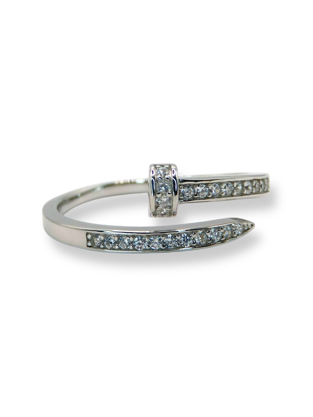 Adjustable Nail Ring ring Precious Jewels LLC Silver