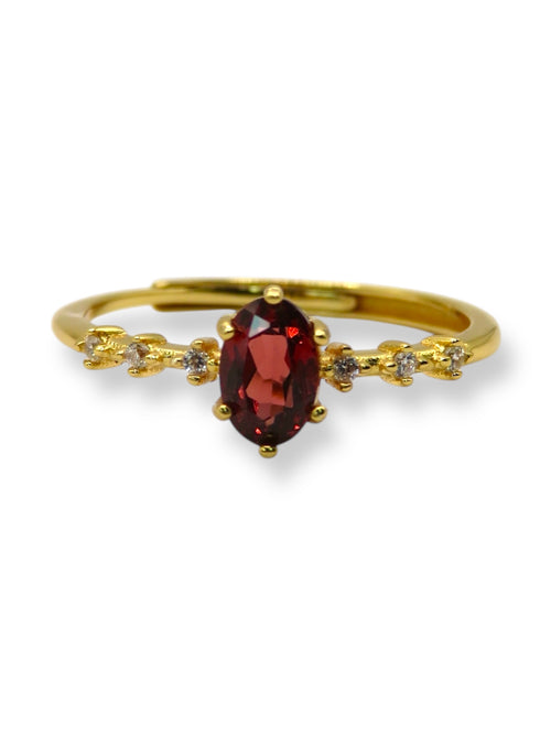 Adjustable Crimson Glow Ring ring Precious Jewels LLC