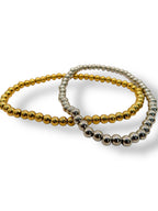 Ball Beaded Bracelet bracelet Precious Jewels LLC 4mm Gold