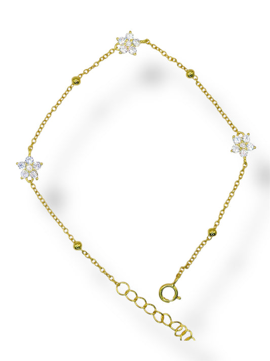Dainty Flower Bracelet bracelet Precious Jewels LLC