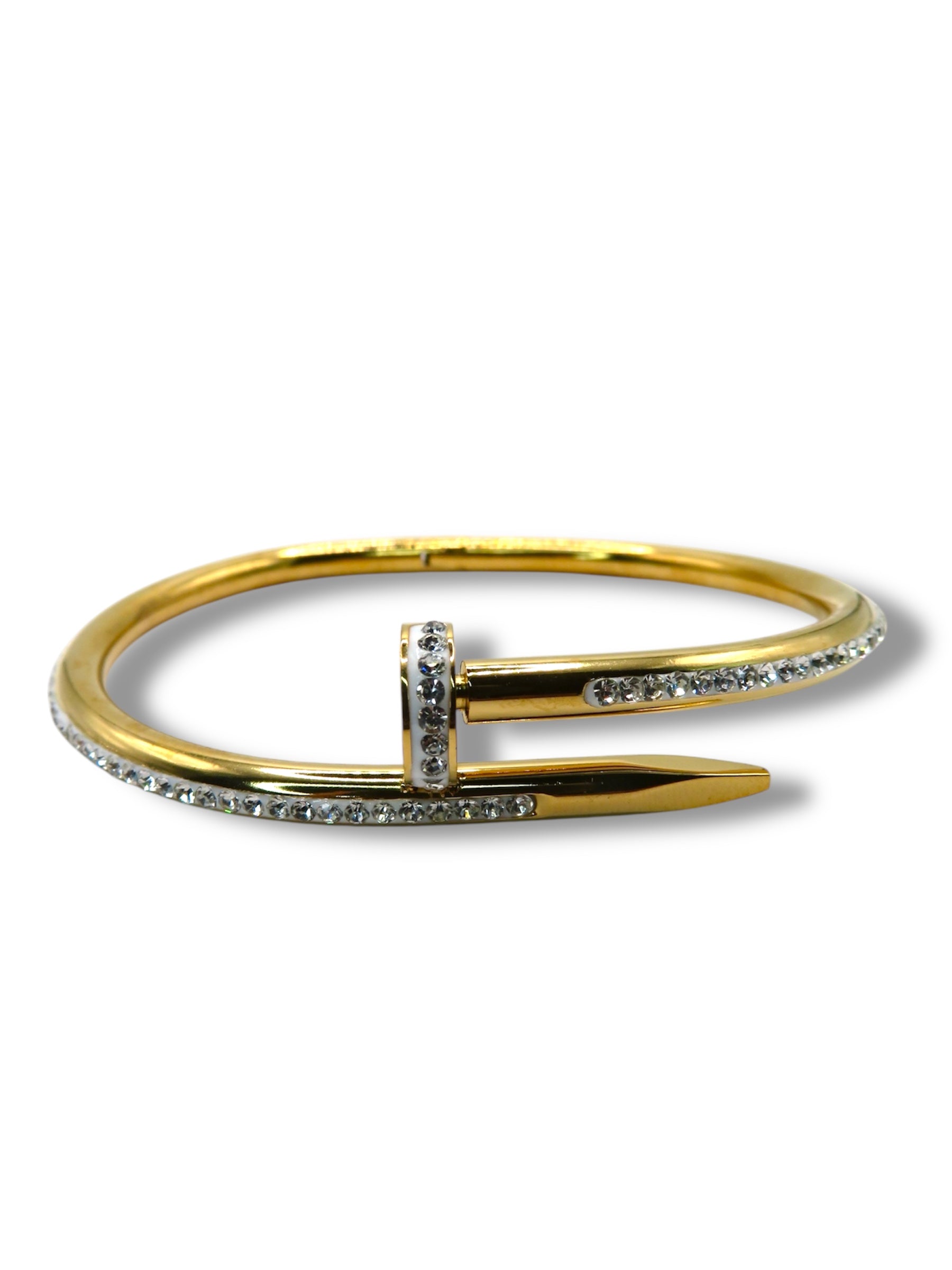 Nail Bangle bangle Precious Jewels LLC Gold