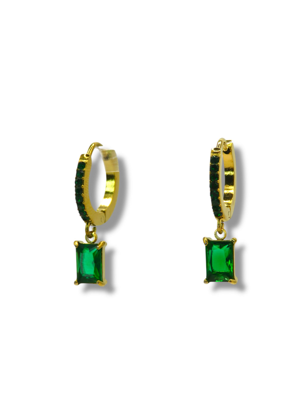 Crush Candy Hoops earrings Precious Jewels LLC Green