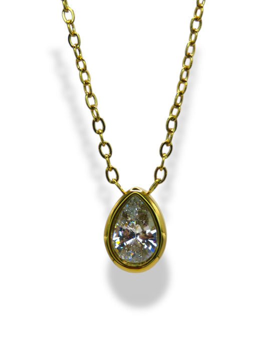 The Serene Tear Necklace Necklace Precious Jewels LLC