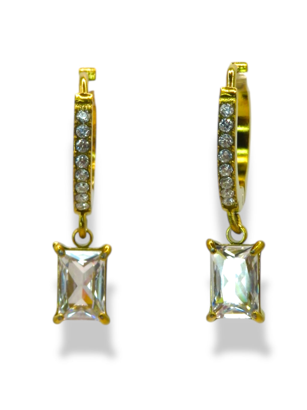 Crush Candy Hoops earrings Precious Jewels LLC Clear