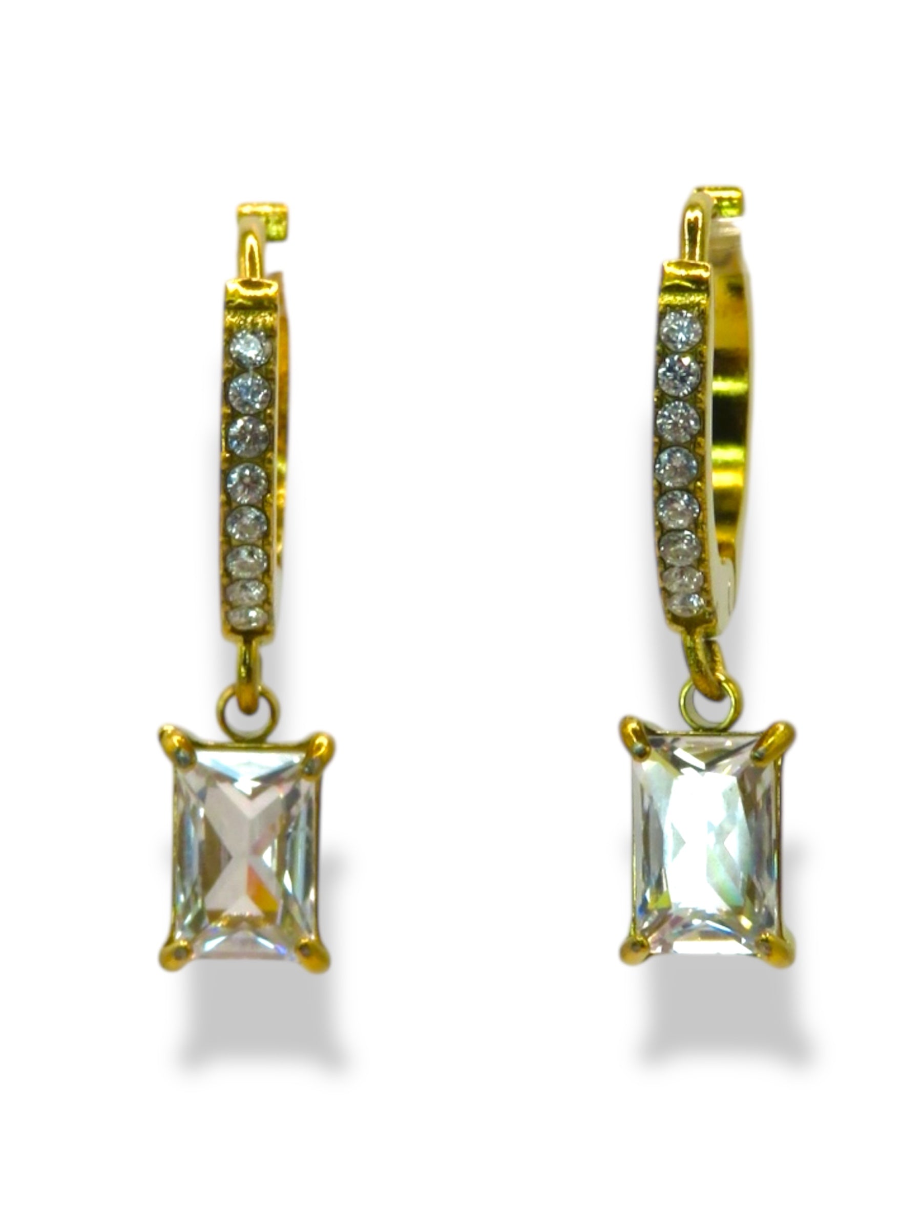 Crush Candy Hoops earrings Precious Jewels LLC Clear