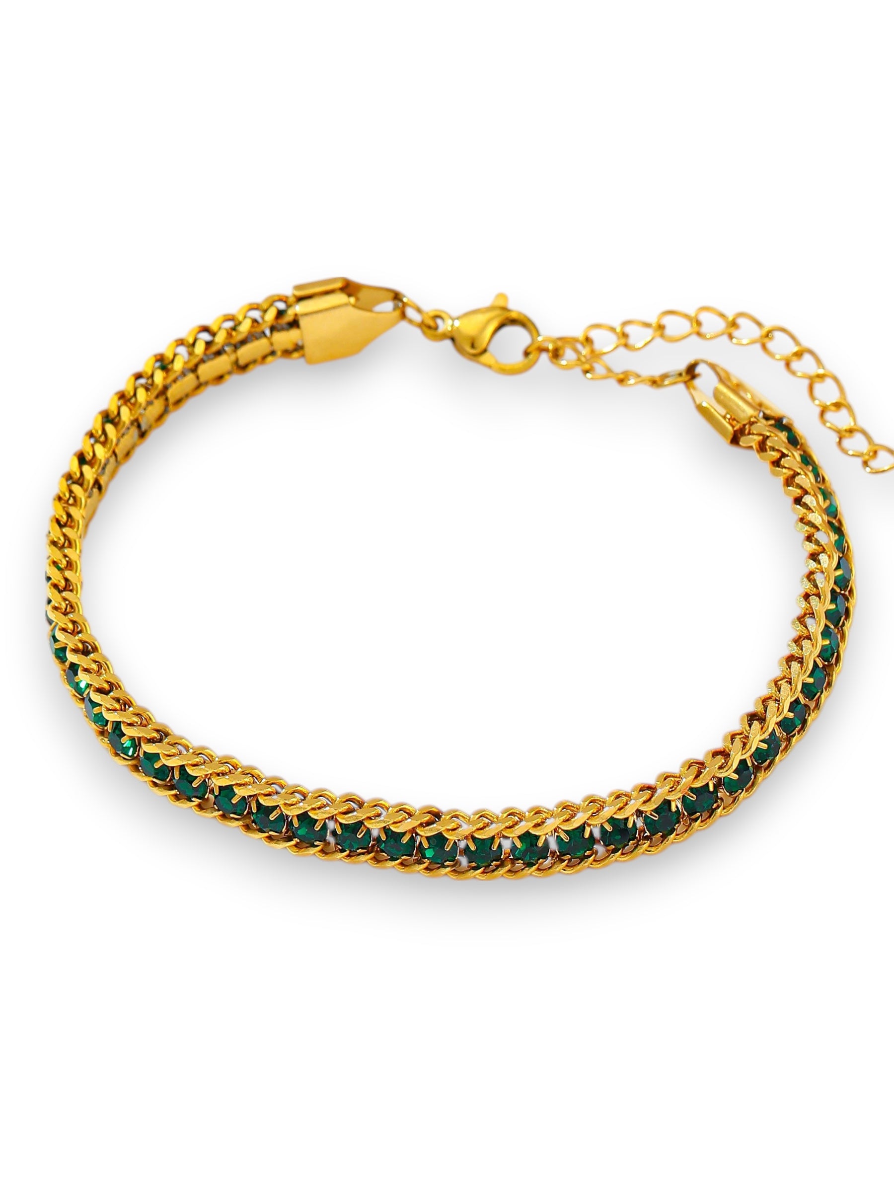 Golden Haze Bracelet bracelet Precious Jewels LLC Green