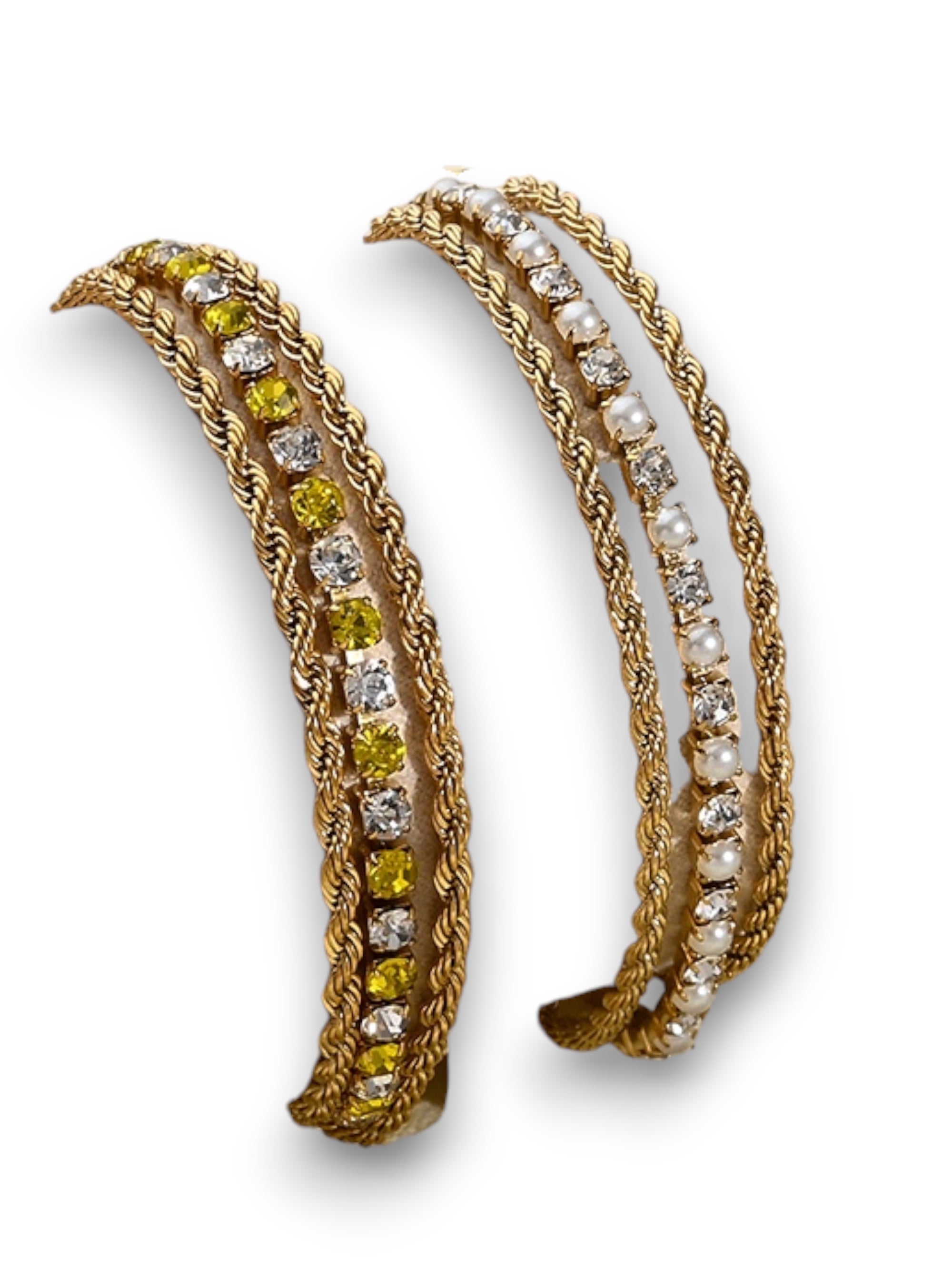 Citrus Ice and Pearl Bracelet