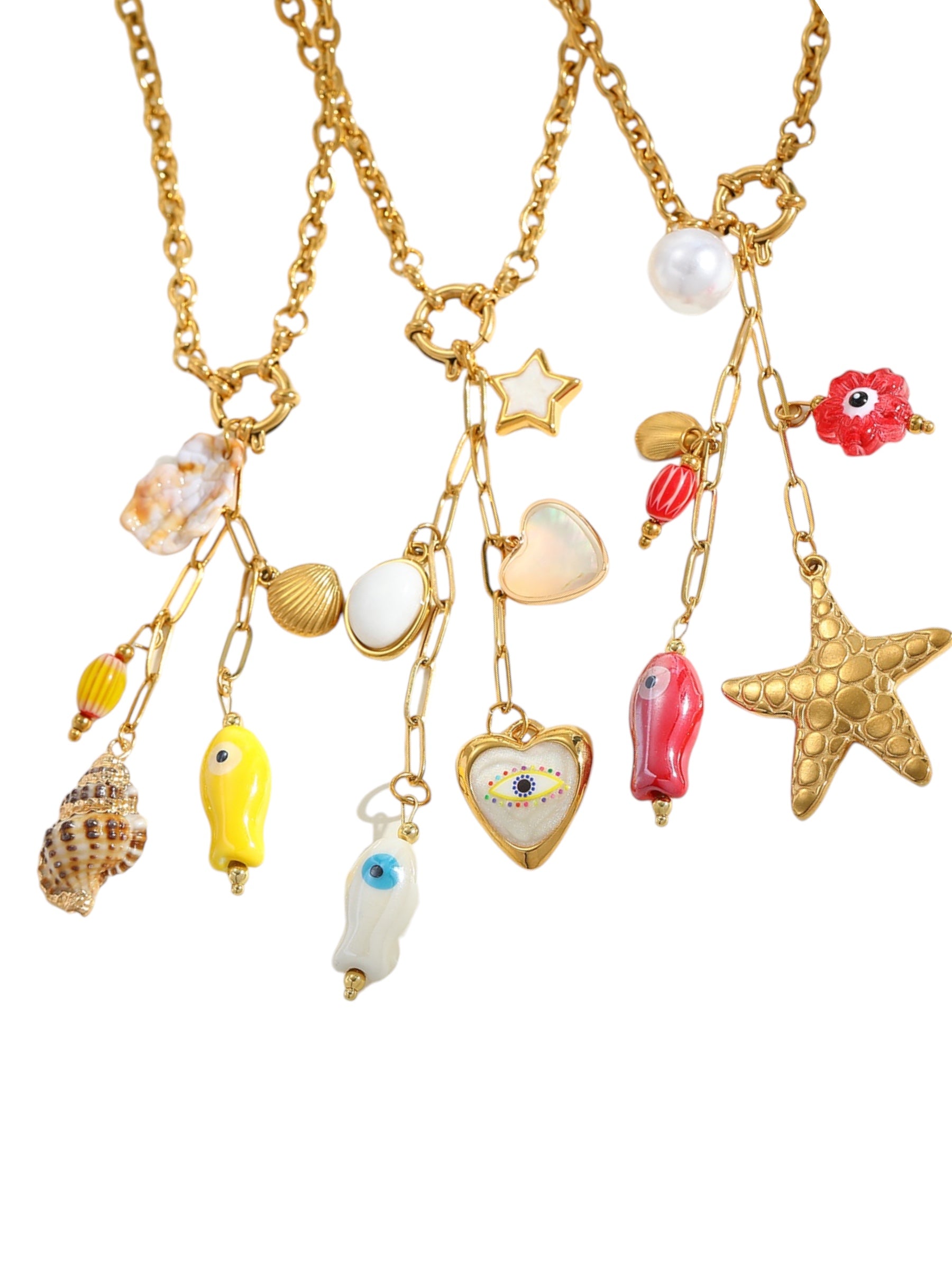 Catch of the Summer Charm Necklace Necklace Precious Jewels LLC