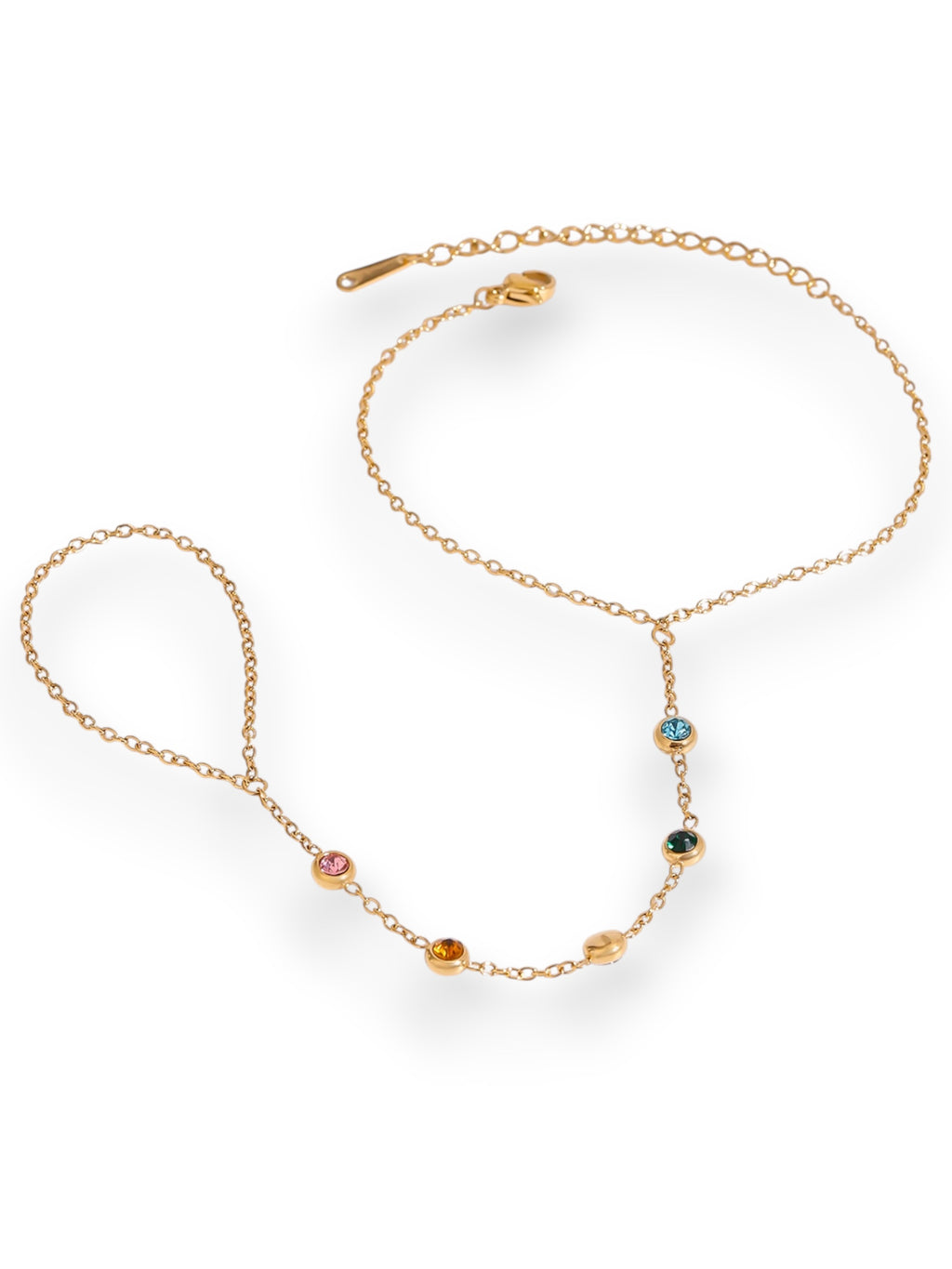 Colorful Handchain hand chain Precious Jewels LLC