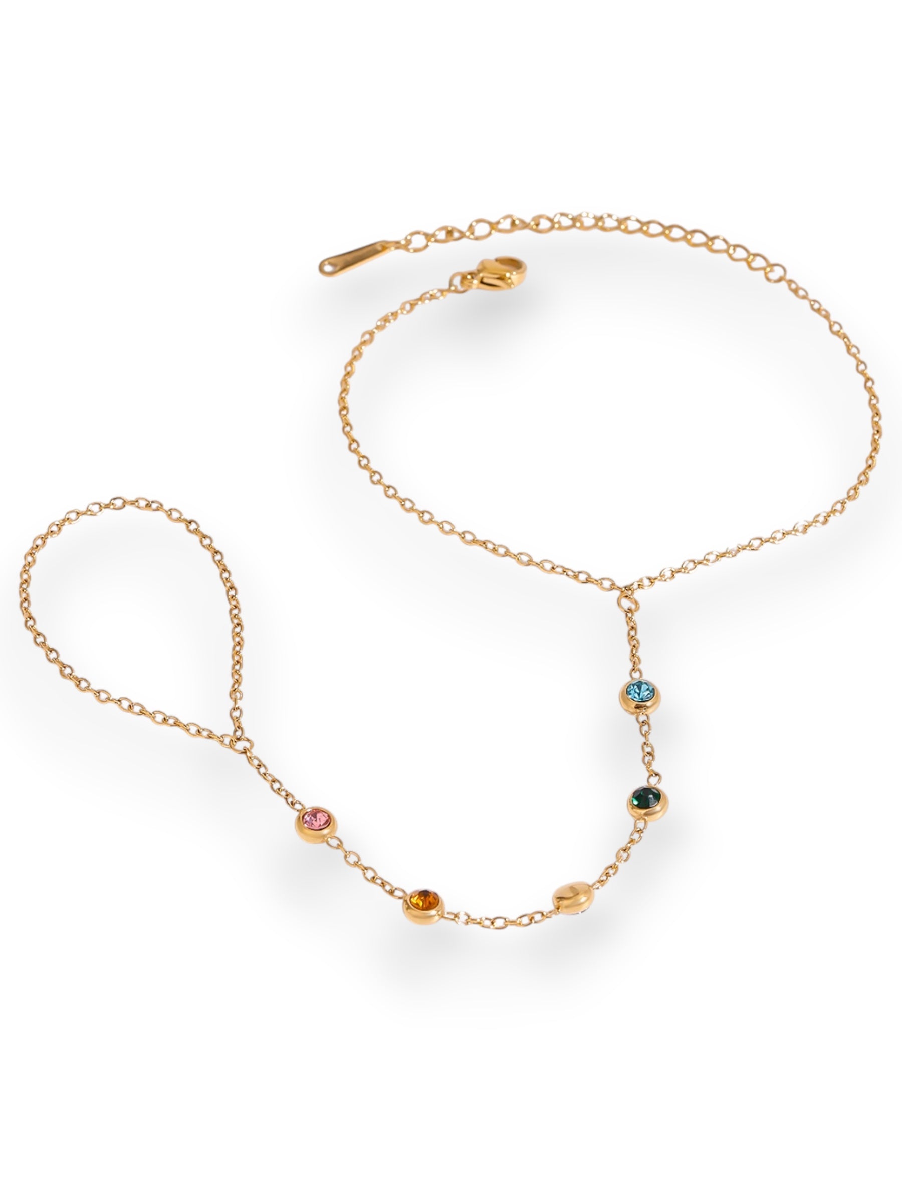 Colorful Handchain hand chain Precious Jewels LLC