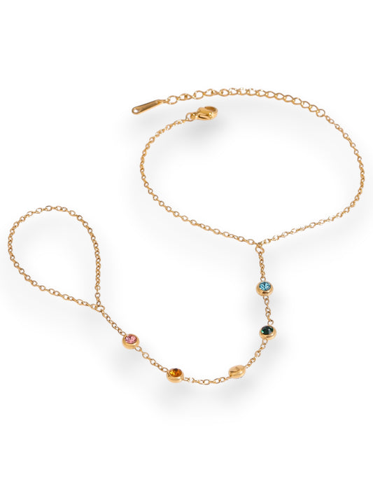 Colorful Handchain hand chain Precious Jewels LLC