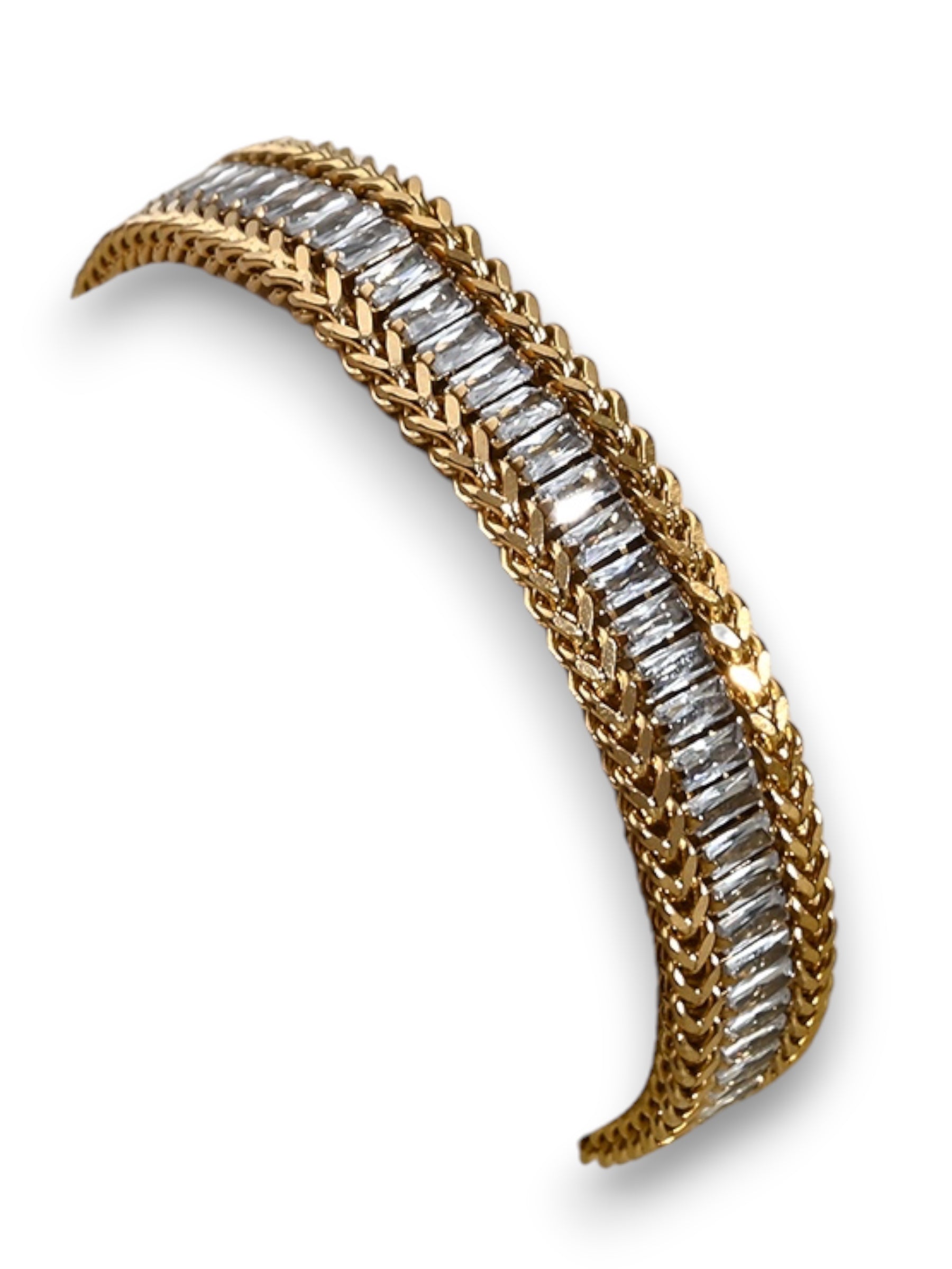 Golden Ice Bracelet bracelet Precious Jewels LLC Clear