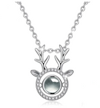 Reindeer 100 Language I Love You Necklace Necklace Precious Jewels LLC