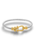 Two-Tone Cable Bangle