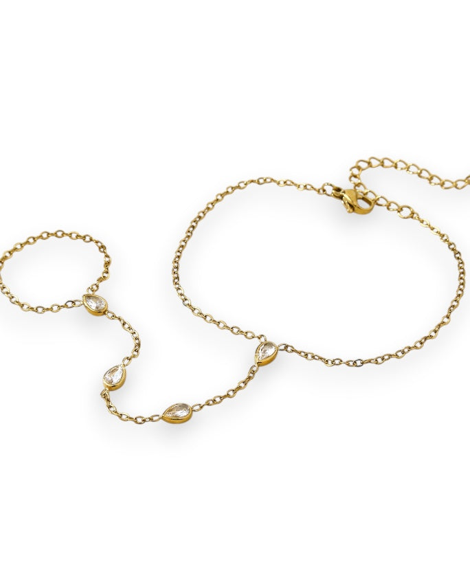 Teardrop Hand Chain