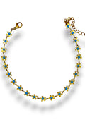 Blue Flower Anklet