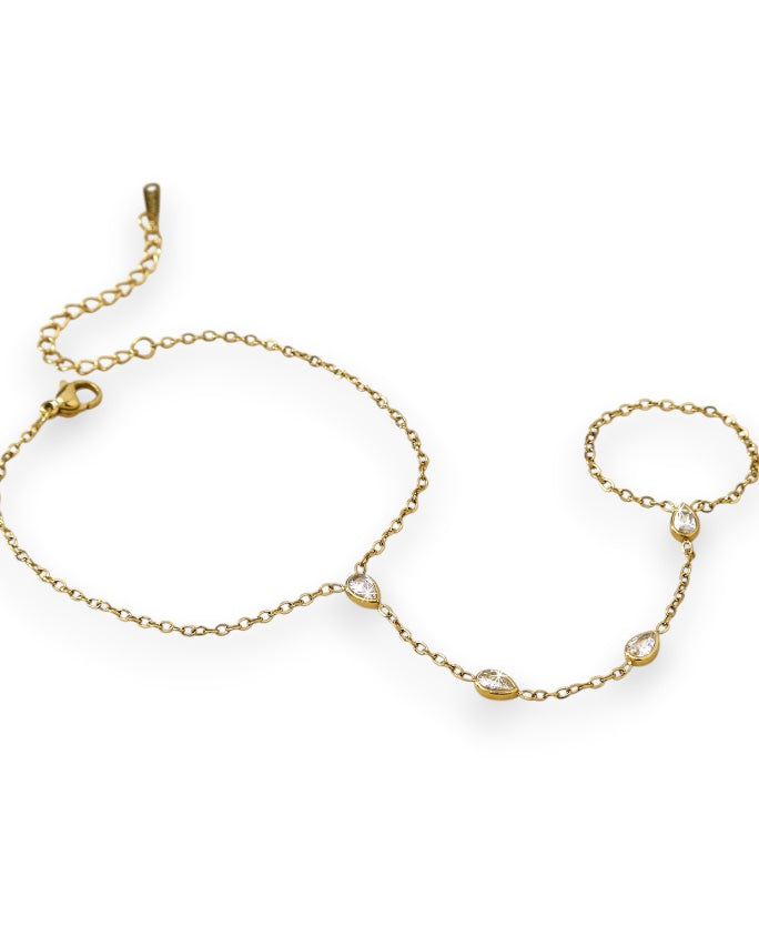Teardrop Hand Chain