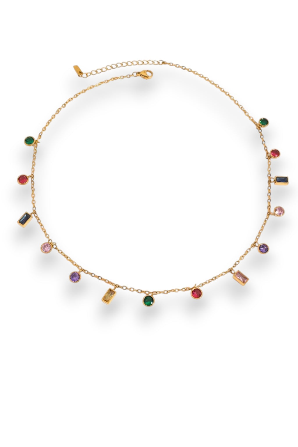 Rainbow and Rain Necklace