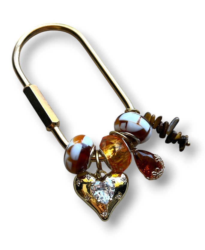 Custom Beaded Carabiner Bag Charm