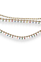 Rainbow Drip Anklet