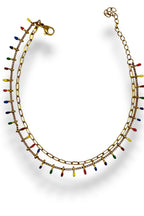 Rainbow Drip Anklet