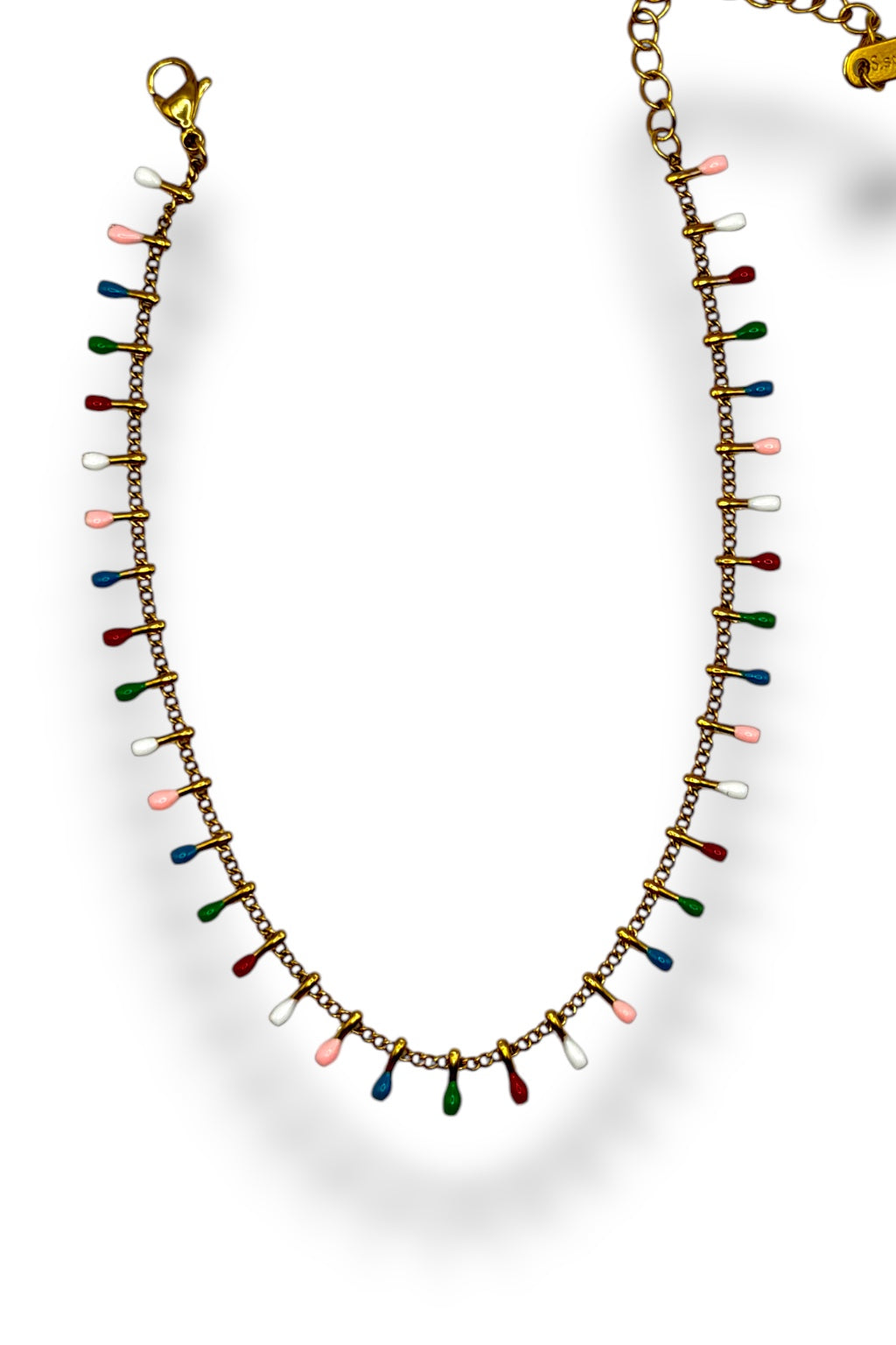 Rainbow Drip Anklet
