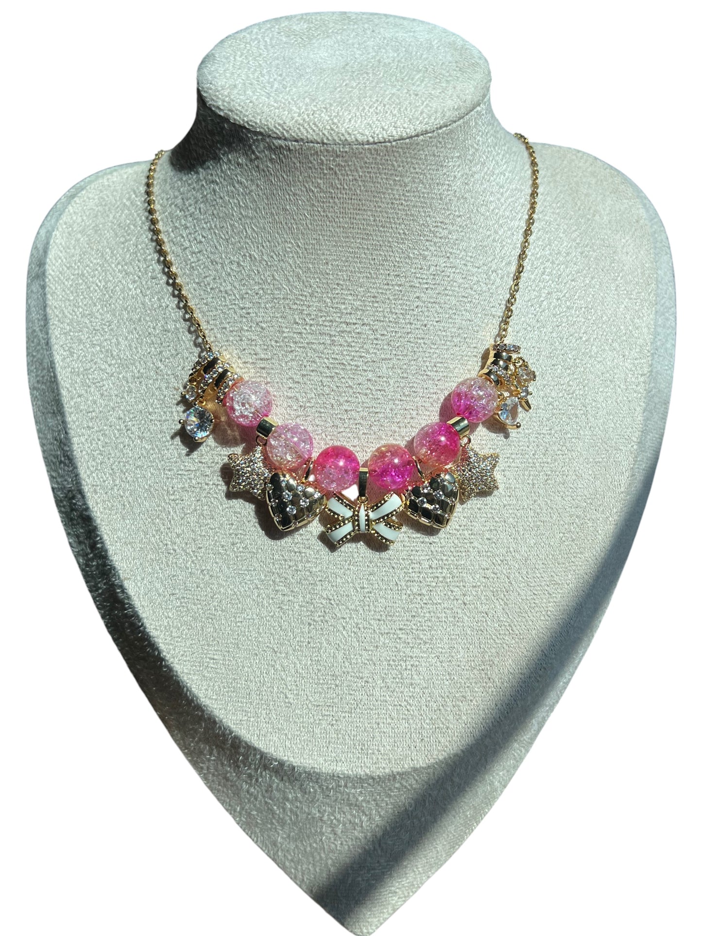 Sugar Star Beaded Charm Necklace